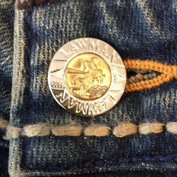 Women's 90's Vintage Lawman Western Boot Cut Jeans sz 8 - Picture 9 of 9